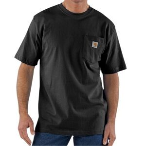 NWT Carhartt Men's K87 Short Sleeve Workwear Pocket T-Shirt Gray Heather Size XL
